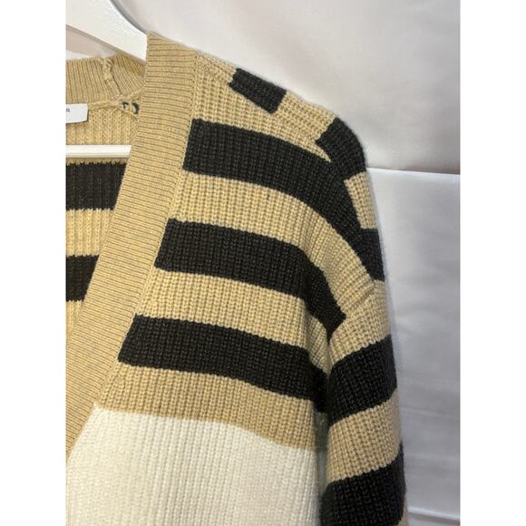 Ann Taylor Weekend Collection Striped Cardigan Black Size Small - Picture 4 of 6